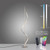 Q-Swing Stainless Steel with Remote Control LED Floor Lamp