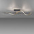 Paul Neuhaus Q-Swing Anthracite with Remote Control LED Semi-Flush Light 
