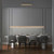 Paul Neuhaus Pure Moto 3 Light Brushed Matt Brass LED Motorised Remote Control Bar Pendant Light 