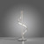 Paul Neuhaus Q-Swing Stainless Steel with Remote Control LED Table Lamp 