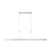 Paul Neuhaus Pure Moto 3 Light Brushed Aluminum LED Motorised Remote Control Bar Pendant Light 