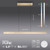 Paul Neuhaus Pure Moto Rise 3 Light Brushed Matt Brass LED Motorised Remote Control Bar Pendant Light 