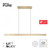 Paul Neuhaus Pure Moto Rise 3 Light Brushed Matt Brass LED Motorised Remote Control Bar Pendant Light 