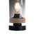 Pasqual Black with Smoke Glass Table Lamp