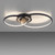 Asmina Black LED Flush Ceiling Light