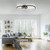 Asmina Black LED Flush Ceiling Light