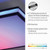 Leuchten Direkt Mario Black with Remote Controlled Colour Changing LED Ceiling Light 