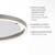 Leuchten Direkt Ritus Anthracite Ring 20W LED Flush Ceiling Light 