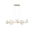 Leuchten Direkt Curls 4 Light Matt Brass LED Bar Pendant Light 