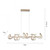 Leuchten Direkt Curls 4 Light Matt Brass LED Bar Pendant Light 