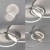 Leuchten Direkt Asmina Aluminium LED Flush Ceiling Light 