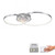 Leuchten Direkt Asmina Aluminium LED Flush Ceiling Light 