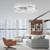 Leuchten Direkt Asmina Aluminium LED Flush Ceiling Light 