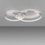 Leuchten Direkt Asmina Aluminium LED Flush Ceiling Light 