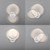 Leuchten Direkt Asmina Aluminium LED Flush Ceiling Light 