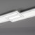 Leuchten Direkt Edging White Square 31W LED Flush Ceiling Light 