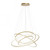 Tessara Matt Brass 4 Light LED Ring Pendant Light