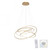 Tessara Matt Brass 4 Light LED Ring Pendant Light