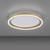 Ritus Matt Brass Ring 20W LED Flush Ceiling Light