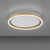 Leuchten Direkt Ritus Matt Brass Ring 20W LED Flush Ceiling Light 