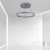 Paul Neuhaus Pure E-Loop 2 Light Grey LED Motorised Ring Pendant Light 