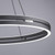 Paul Neuhaus Pure E-Loop 2 Light Grey LED Motorised Ring Pendant Light 