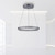 Paul Neuhaus Pure E-Loop 2 Light Grey LED Motorised Ring Pendant Light 