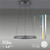 Paul Neuhaus Pure E-Loop 2 Light Grey LED Motorised Ring Pendant Light 
