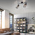 Leuchten Direkt Pasqual 2 Light Black with Adjustable Smoke Glass Bar Ceiling Spotlight 