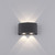 Carlo 4 Light Anthracite Up and Down LED Wall Light
