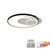 Mailak White and Black Circle LED Flush Ceiling Light