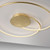 Nastro Gold LED Flush Ceiling Light