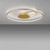 Paul Neuhaus Nastro Gold LED Flush Ceiling Light 