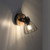 Taro Black and Wood Adjustable Wall Light