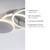 Leuchten Direkt Sevent Steel Round LED Ceiling Light 