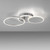 Leuchten Direkt Sevent Steel Round LED Ceiling Light 