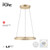 Pure E-Loop 2 Light Matt Brass LED Motorised Ring Pendant Light