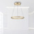 Paul Neuhaus Pure E-Loop 2 Light Matt Brass LED Motorised Ring Pendant Light 