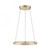 Paul Neuhaus Pure E-Loop 2 Light Matt Brass LED Motorised Ring Pendant Light 