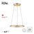 Paul Neuhaus Pure E-Loop 2 Light Matt Brass LED Motorised Ring Pendant Light 