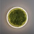 Leuchten Direkt Green Ritus Moss Ring 20W LED Flush Ceiling Light 