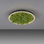 Leuchten Direkt Green Ritus Moss Ring 20W LED Flush Ceiling Light 