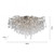 Icicle 14 Light Stainless Steel and Crystal Semi Flush Light