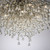 Icicle 14 Light Stainless Steel and Crystal Semi Flush Light
