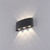 Carlo 6 Light Anthracite Up and Down LED Wall Light