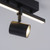 Barik Black Adjustable LED Ceiling Spotlight