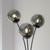 Leuchten Direkt Big Widow 3 Light Black with Smoked Glass Floor Lamp 