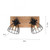 Leuchten Direkt Taro 2 Light Black and Wood Adjustable Ceiling Spotlight 