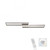 Paul Neuhaus Paan 2 Light Stainless Steel LED Flush Ceiling Light 