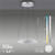Pure E-Loop 2 Light Aluminium LED Motorised Ring Pendant Light